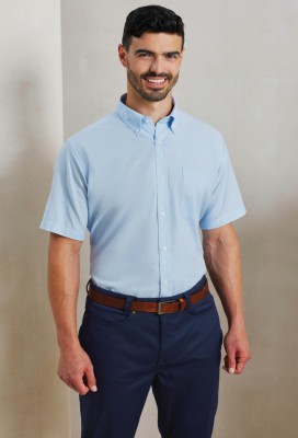 Signature Oxford short sleeve shirt Light Blue Signature Oxford short sleeve shirt Light Blue