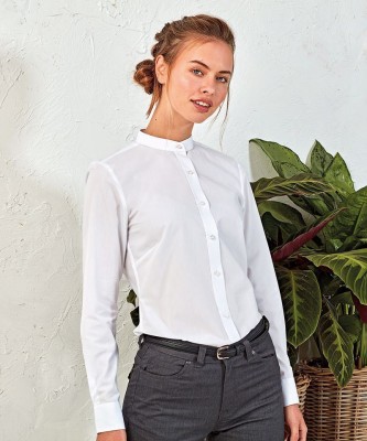 Chemise col 'grand-père' pour femme2