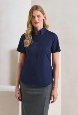 Women’s Supreme Oxford short sleeve shirt Navy Women’s Supreme Oxford short sleeve shirt Navy