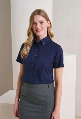 Women’s Supreme Oxford short sleeve shirt Navy Women’s Supreme Oxford short sleeve shirt Navy