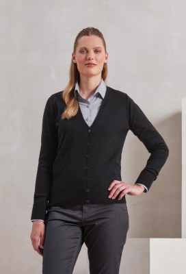 Womens essential acrylic cardigan Black