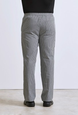 Pull-on chefs trousers Black/White Check Pull-on chefs trousers Black/White Check