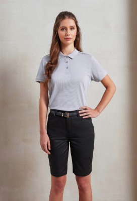 Womens performance chino shorts Black