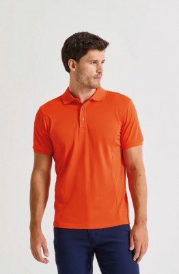 Coolchecker plus piqu&eacute; polo Orange