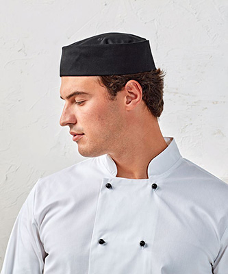 Turn-up chefs hat Black