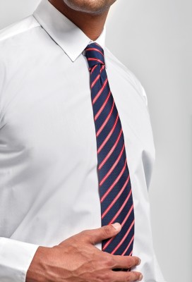 Sports stripe tie NavyRed