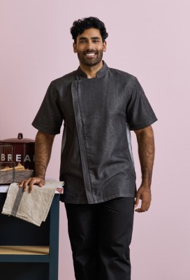  Veste de cuisine &agrave; manches courtes et fermeture zipp&eacute;e2