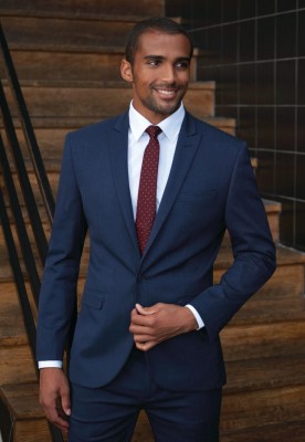 Pegasus Slim Fit Jacket Navy P/Dot