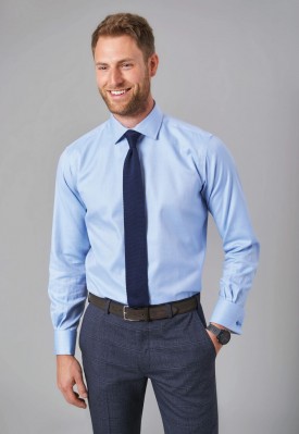 Chemise Prato Slim Fit Cotton Herringbone2