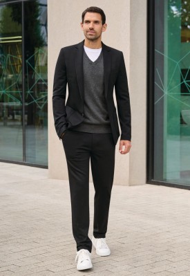 Taurus Jersey Stretch Trouser Black