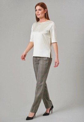 Stella Check Trouser Grey check