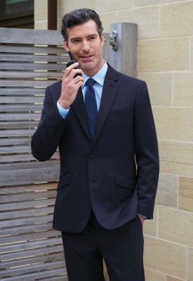 Zeus Tailored Fit Jacket Navy