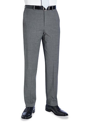 Avalino Flat Front Trouser Light Grey Avalino Flat Front Trouser Light Grey