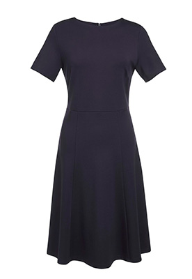 Belinda Jersey Stretch Dress Navy