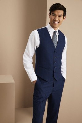 Men's Contemporary Vest, Blue Men's Contemporary Vest, Blue