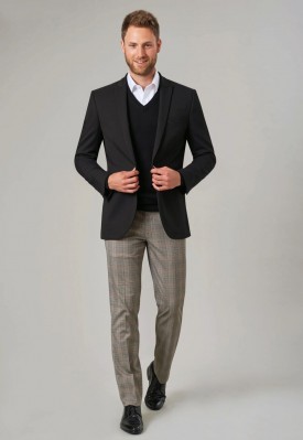 Pegasus Slim Fit Jacket Black