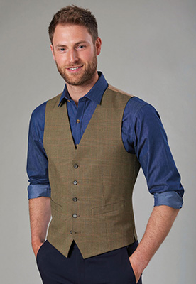 Emilio Check Waistcoat Green check Emilio Check Waistcoat Green check