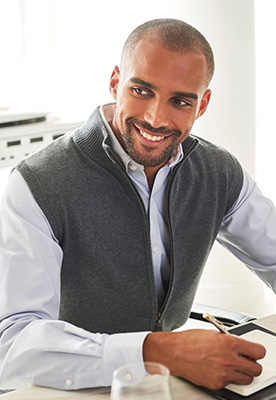 Gilet Lincoln Knitted Zip anthracite2