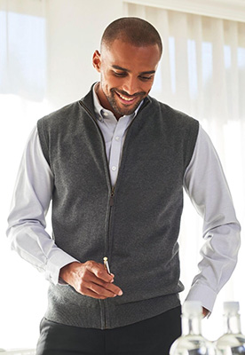 Gilet Lincoln Knitted Zip anthracite