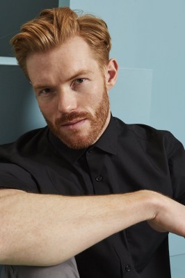 Short Sleeve Regular Fit Shirt, Black