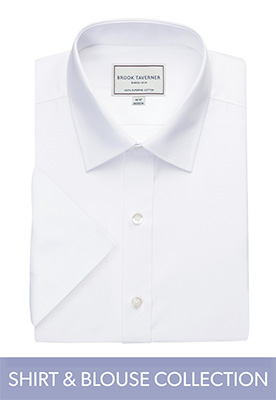 Milano S/S Slim Fit Non-Iron Shirt White