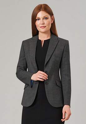 Veston Novara Tailored Fit gris &agrave; carreaux