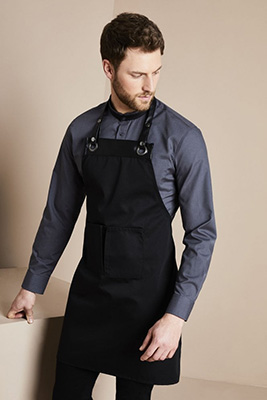 Premier Espresso Bib Apron, Black