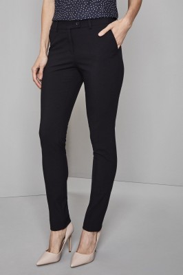 Qualitas pantalon style Slim jambe, femme, Bleu marine Qualitas pantalon style Slim jambe, femme, Bleu marine