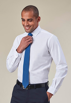 Chemise Oxford extensible Reno Blanc