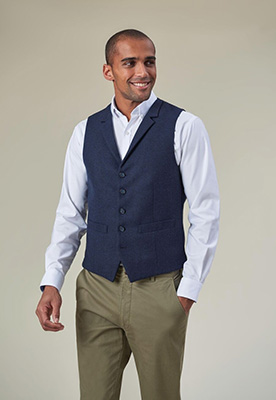 Rockwood Mens Waistcoat Navy H/B