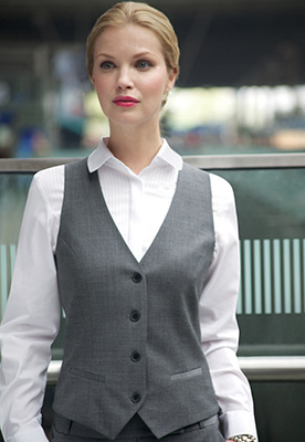 Scapoli Ladies Waistcoat Light Grey Scapoli Ladies Waistcoat Light Grey