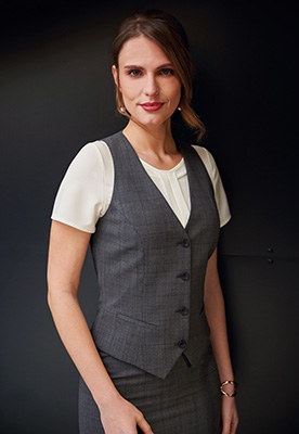 Scapoli Waistcoat Grey Check