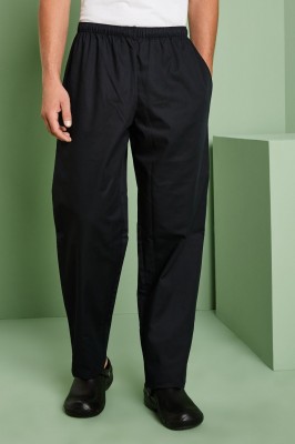 Pantalon unisexe avec lien de serrage, Noir