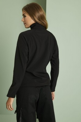 Ladies Soft Shell Jacket, Black