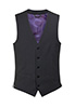 Busso Mens Waistcoat Charcoal