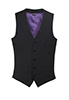 Busso Mens Waistcoat Black