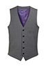 Busso Mens Waistcoat Light Grey