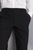 Pantalon homme coupe moderne sans pli devant, Qualitas, Noir, Standard4