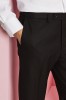 Pantalon contemporain moderne ajusté, Noir (Long)12