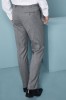 Men's Contemporary Modern Fit Pants, Pale Grey (Long)