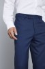 Pantalon contemporain moderne ajusté, Bleu (long)4