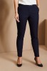 Pantalon à jambe étroite contemporaine pour femme (sans ourlet), bleu marine16