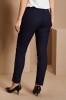 Ladies Contemporary Slim Leg Pants (Unhemmed), Navy