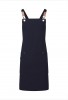 Clip and Clasp cross-back bib apron Navy