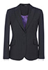 Novara Tailored Fit Jacket Charcoal Pinstripe