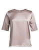 Ravenna Satin Blouse Taupe