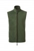 Artisan fleece gilet Moss Green/Brown