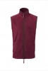 Artisan fleece gilet Burgundy/Brown