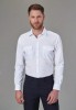 Ares Slim Fit L/S Pilot Shirt White
