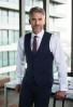 Busso Mens Waistcoat Navy